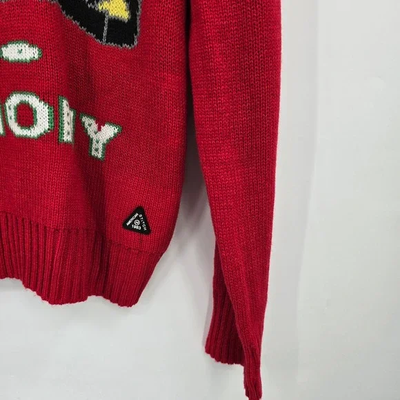 New‎ American Stitch Bone Pugz N Harmony Ugly Christmas Sweater Red XL Menswear - Picture 8 of 11